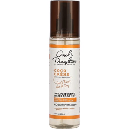Carol's Daughter, Coco Cream, Curl Perfecting Water Coco Mist, for dry, curly or frizzy hair, 8.45 fl oz (250 ml) white