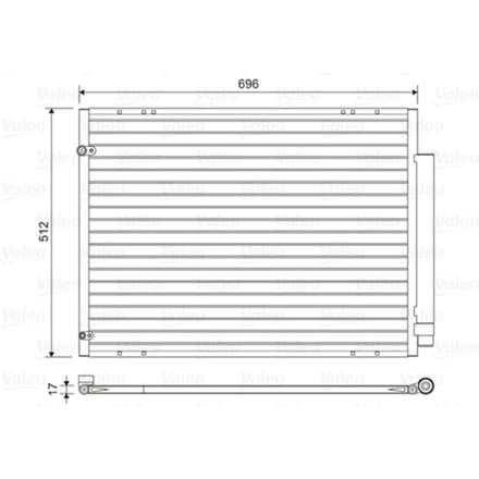 Condensator, airconditioning VALEO 814448
