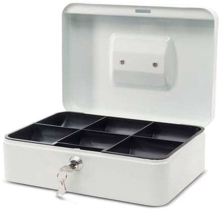 MAUL Geldkist Munteninzet 19 x 25 x 9 cm wit