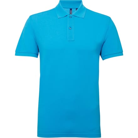 Asquith & Fox Heren Poloshirt met korte mouwen Prestatiemengsel (Turquoise)