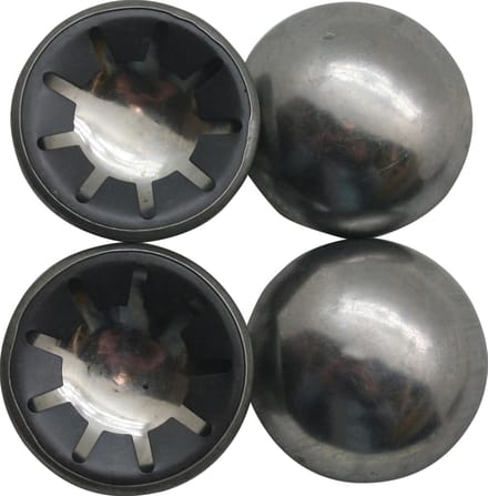 Borgdop voor wiel, chrome kap (4 stuks)