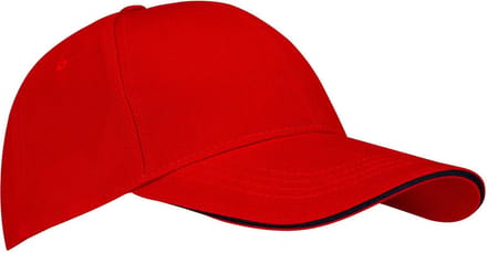New Port Baseballcap Senior - Sandwich - Rood/Marine