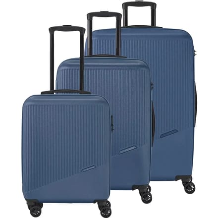 travelite Bali 4W Trolley L / M / S Blue Blauw 77cm
