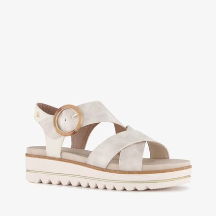 Softline dames sandalen met H leest beige - Maat 36