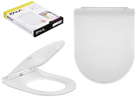 Fala Serie - Toiletbril - Super Slim - Duroplast - Wolnoopadaand
