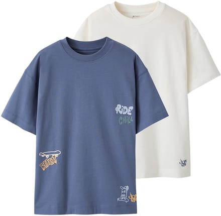 Jonen Set van 2 T-shirt met korte mouwen