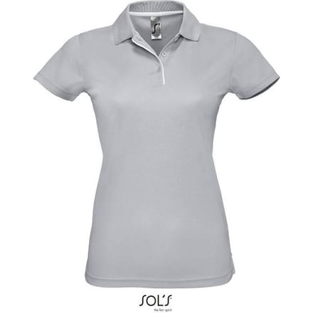 SOLS Performer sportpoloshirt voor dames/dames (Puur Grijs)