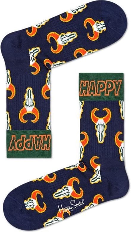 Happy Socks ATBFL14-6500 Athletic Buffalo 3/4 Crew Sock 41-46