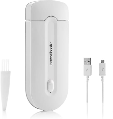 Mini Scheerapparaat - Ontharingsapparaat - Huidverzorging - Met LED Licht - 12 cm - Wit
