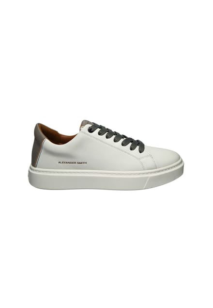 albbldm-9010-wly Alexander Smith Wit leder voor heren