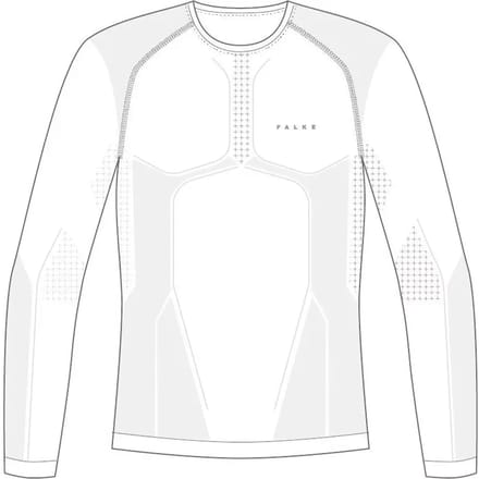 FALKE Warm Longsleeved Shirt sneldrogend functioneel functioneel shirt met lange mouwen heren wit - maat M