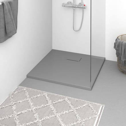 vidaXL - Douchebak - 80x80 - cm - SMC - grijs