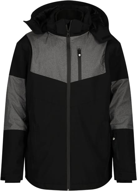 JAY-PI - Heren - Ski-jas functionele jas skikleding capuchon - Zwart - Maat L