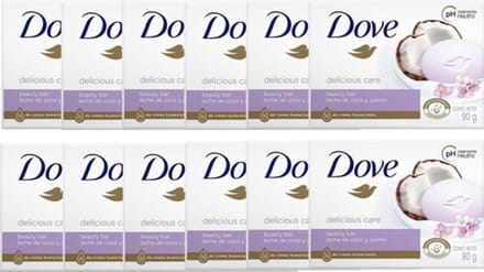 Dove Zeep Cocos & Jasmijnblaadjes 12 x 90 Gram