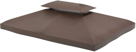 Pugsdrly vervangend dak voor tuinhuisjes 3x4m polyester koffie
