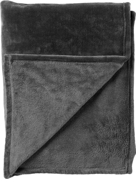 Dutch Decor - MARLEY - plaid 150x200 cm - fleece deken - extra dik - Charcoal Gray - antraciet