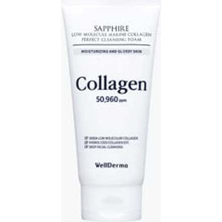 WELLDERMA Sapphire Mousse Nettoyante Parfaite au Collagène Marin Bas Poids Moléculaire 150g white