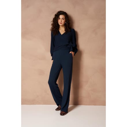 Broek Mea - Structure Relaxed | Dark Blue