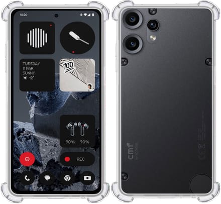 TechNow Hoesje geschikt voor CMF Phone 2 Pro Hoesje Screenprotector - Extreme Shock Case – Case Transparant