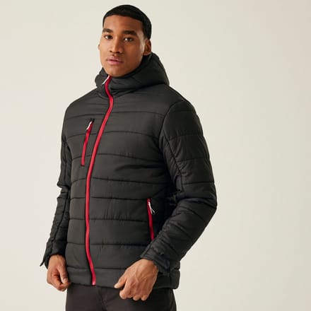 Gevulde Jas Heren Insulated Orange Zippers