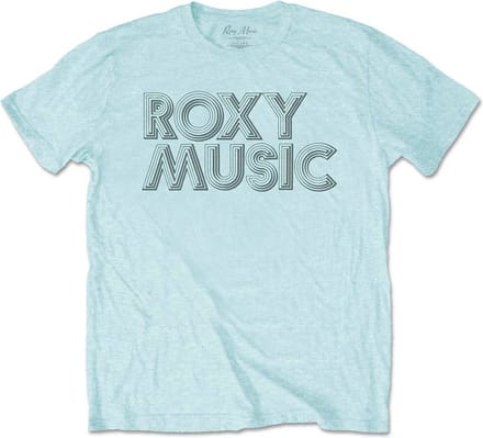 Roxy Music - Disco Logo Heren T-shirt - S - Blauw