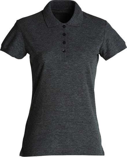 Clique Basic Polo Women 028231 - Antraciet Melange - M