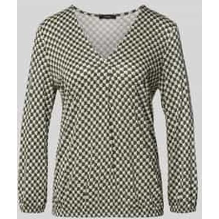 Blouse van viscose met V-hals Model 'Sannah iconic'