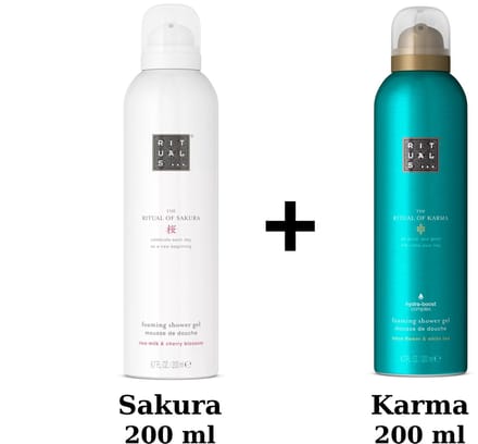 Rituals - Duo Set - Sakura Shower Gel 200 ml + Karma Shower Gel 200 ml - Douchegels - Doucheschuim