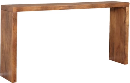 Bijzettafel 150cm duurzaam mangohout Randy bruin industrieel side table