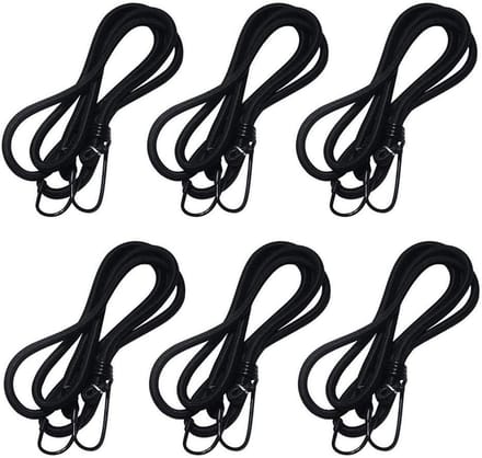 Elastische Spanrubber Set voor Ladingzekering en Transportbeveiliging - 6 Stuks, 120 cm