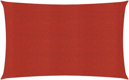 vidaXL - Zonnezeil - 160 - g/m² - 4x7 - m - HDPE - rood