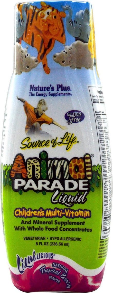 Liquid, Children's Multi-Vitamin, Natural Tropical Berry Flavor (236 ml) - Nature's Plus