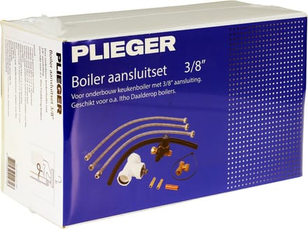 Plieger Complete Boileraansluitset - 3/8 - Voor Daalderop Boilers