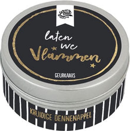 100% Leuk - Geurkaars - Laten we vlammen- cinnamon