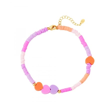 Enkelbandje - Moeder-Kind Collectie - Roze - Hart - Volwassene