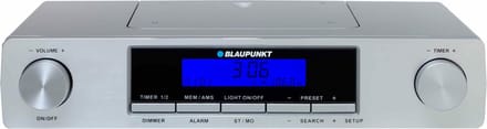 Blaupunkt keukenradio, 2x timer, klok met alarm, LCD display, KR12SL