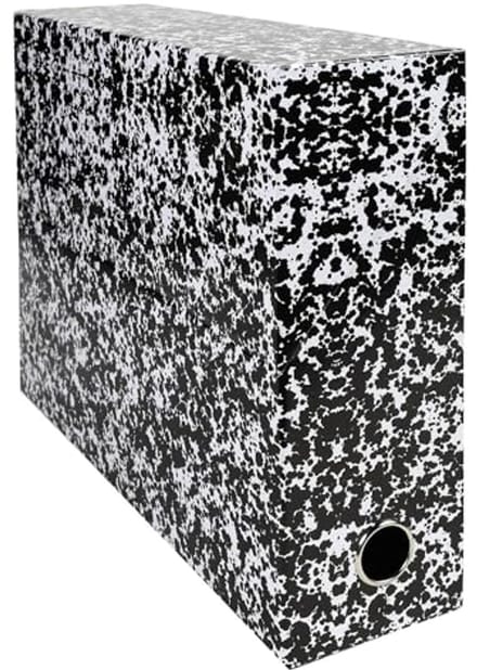 Set van 5 Annonay transportdozen met textuurpapier - A4 formaat - 90 mm rug - Diverse kleuren