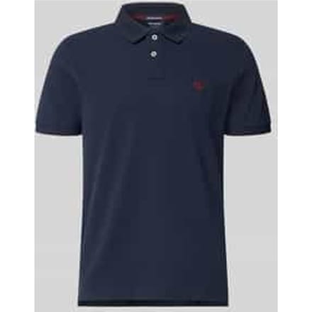 regular fit poloshirt met labelstitching