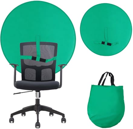 Dailygoods- Fotoachtergrond Dubbelzijdig - Chroma Key Achtergrond - Opvouwbaar - Draagbaar - Diameter 110 cm - Nylon Taft/Polyester