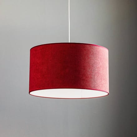 Duolla Hanglamp Bristol, geweven patroon, rood