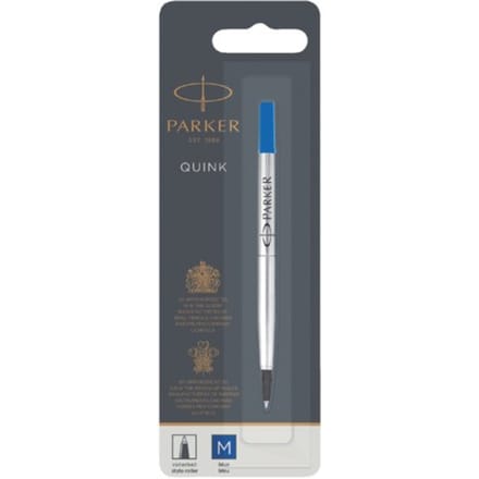 Rollerpenvulling parker quink medium blauw blister