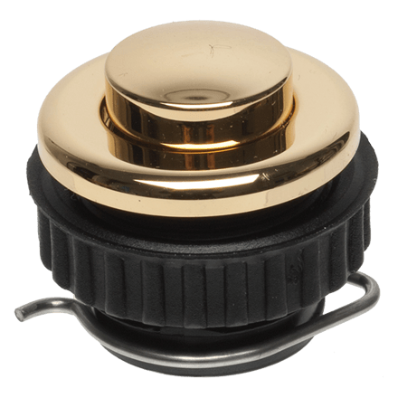 Grothe 62025 Belknop 1-voudig Goud 12 V/1,5 A