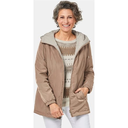 Jack met capuchon - taupe - Gr. 44 van Goldner Fashion