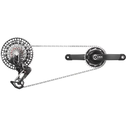 Volledige fietsgroep Sram XX-SL PM T-type AXS Eagle Q168 CL55 Dub 34 165 10/52