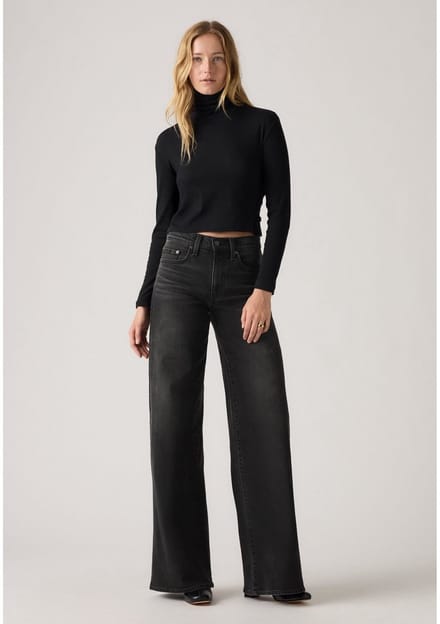 Levi's Jeans 728 met wijde pijpen en hoge taille