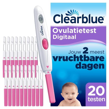 Clearblue Ovulatietest Set Digitaal - 1 digitale houder en 20 testen