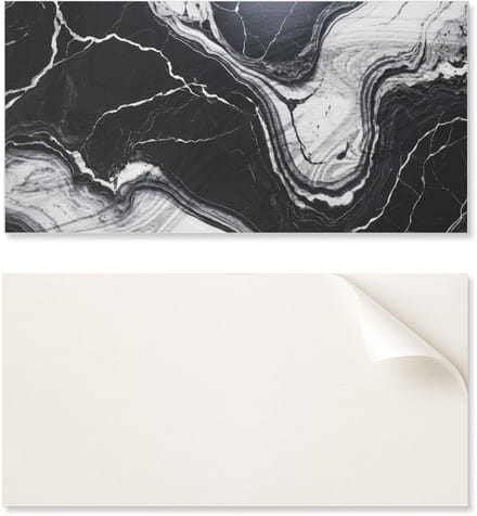 Zelfklevend vinylpaneel met print, 100x50 cm, abstract marmerpatroon.