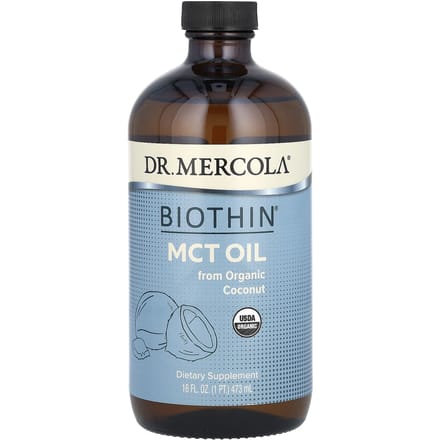 Dr. Mercola, Biothin, MCT-olie, 16 fl oz (473 ml)