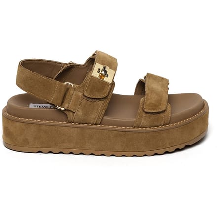 Steve Madden Bigmona Sandals Tan Suede Taglia: 42 | Infradito Outlet | Donna | Marrone