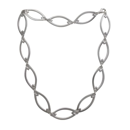 AuBor ®. Collier. Zilver. Oormerk van het rendier.